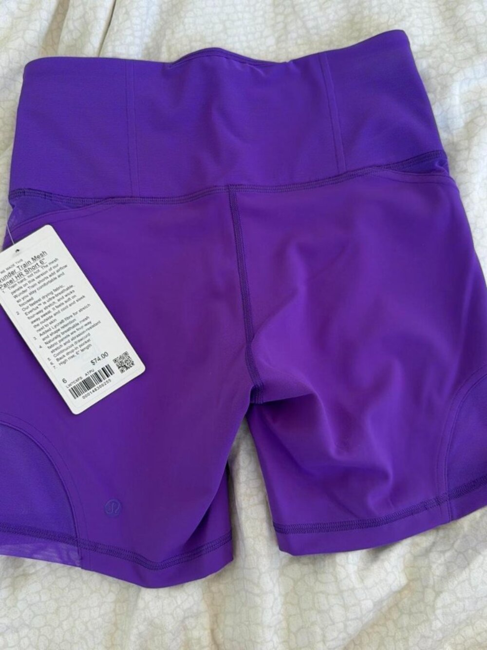 Lululemon Wunder Train Mesh Panel High-Rise Short 6” – Size 6 – NWT 💜